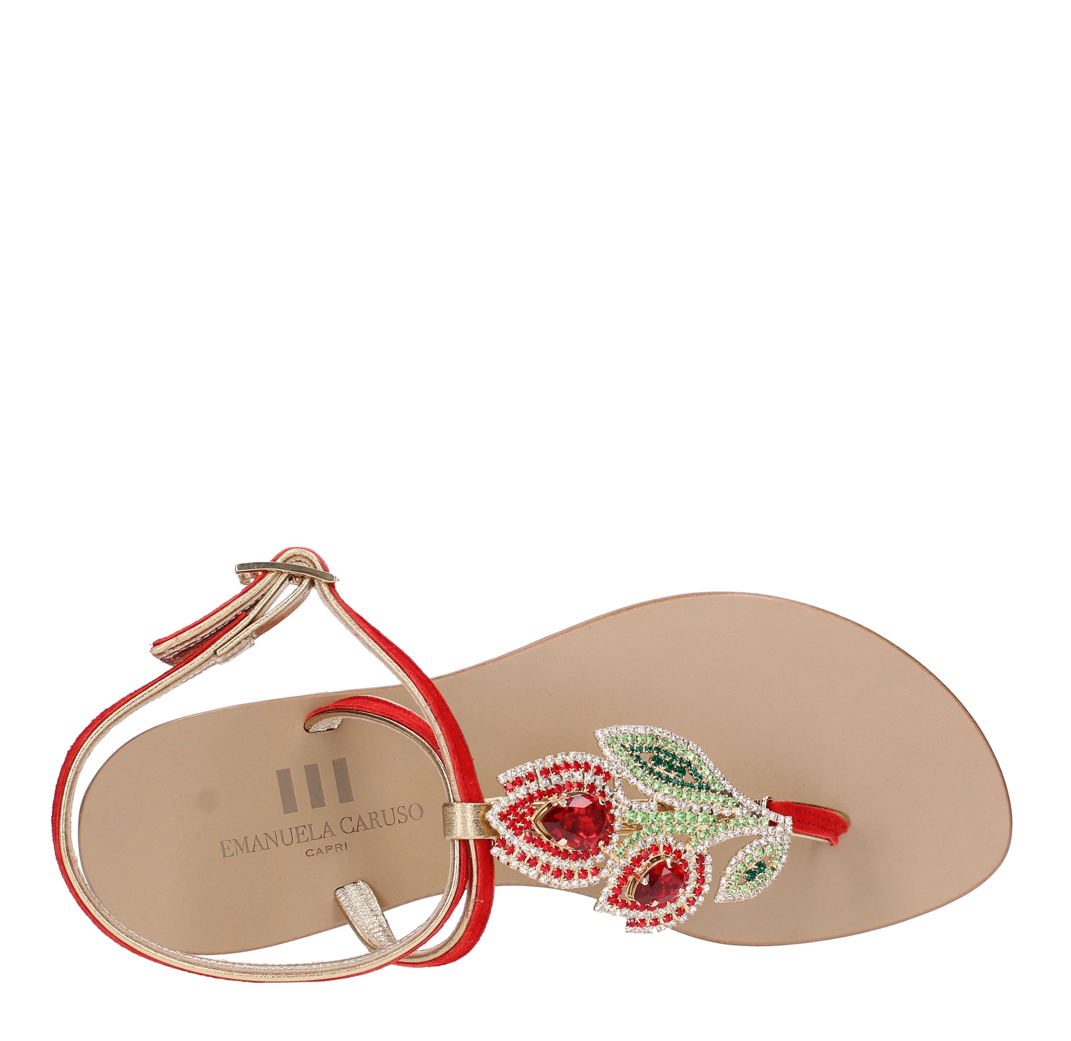 Suede thong sandals EMANUELA CARUSO Ginevra calzature